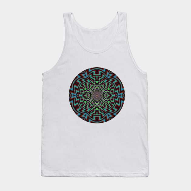 Aztec Flower Tank Top by PsilocyBram